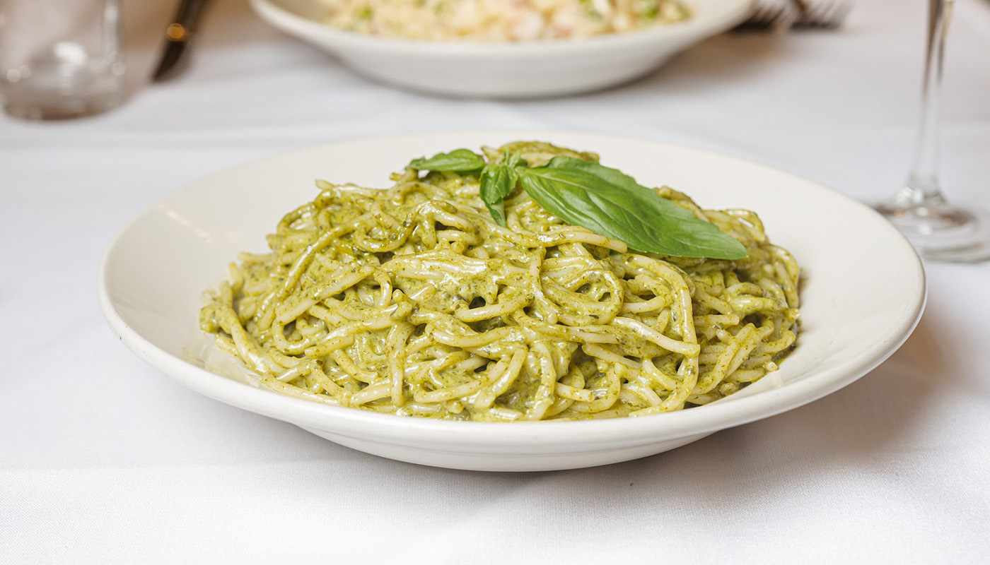 SPAGHETTI with PESTO SAUCE image